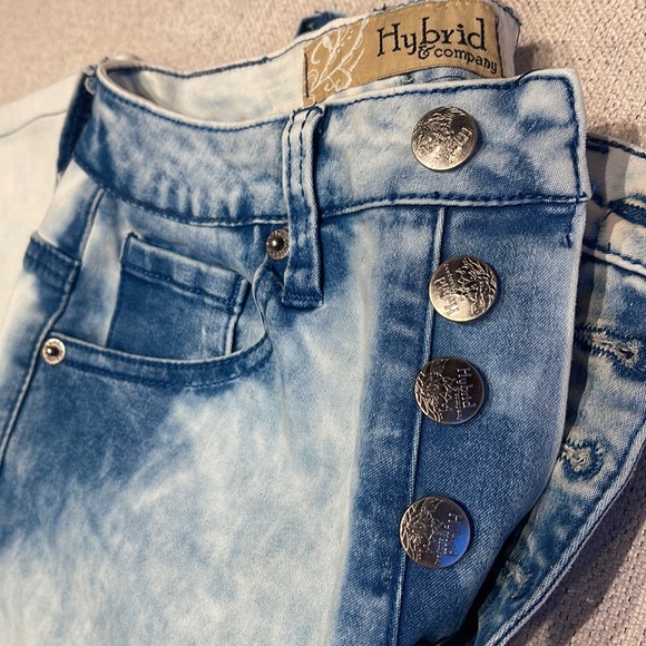 Stretchy High Waisted Skinny Jeans 💙 Made w/ Spandex - 90s Bleached Denim Look - Picture 2 of 8